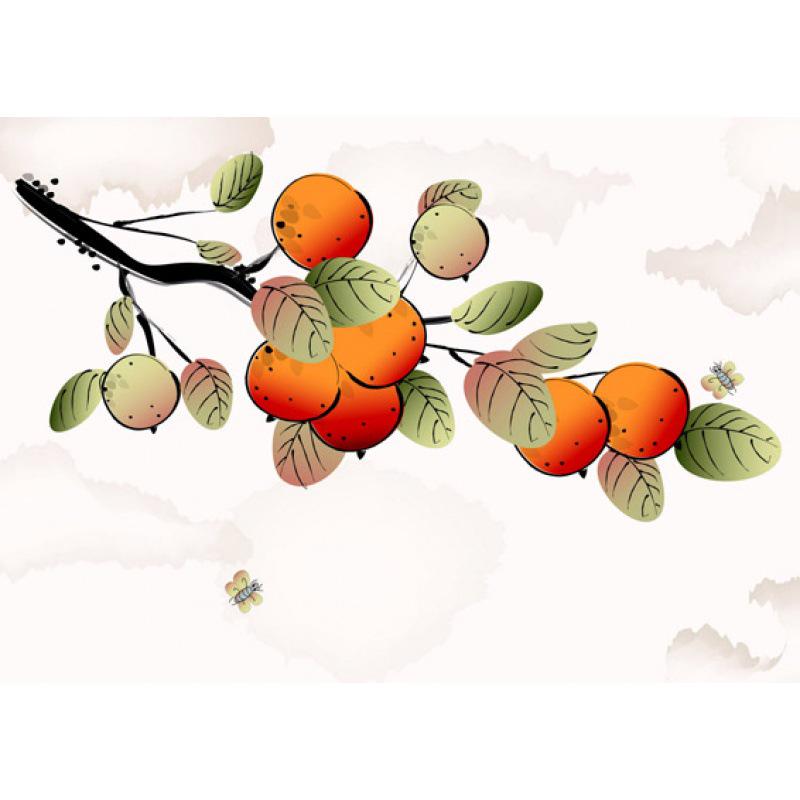 Framed Vector Plants & Flowers Ink Painting Poster with Free Shipping