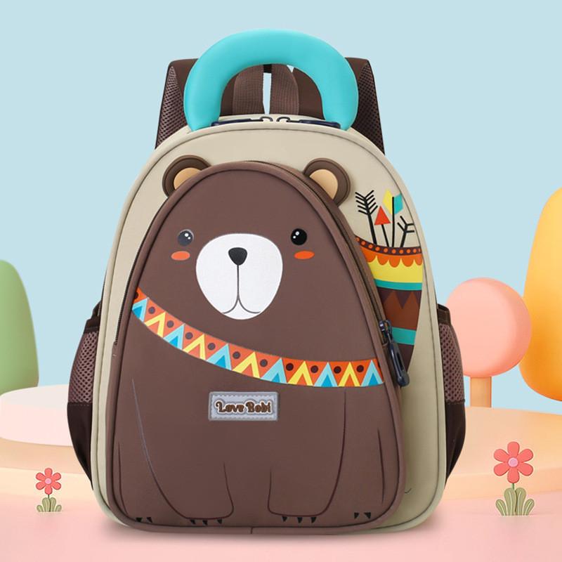 Bear Small Penguin Pattern Cartoon Toddler Backpack With Stitching Reinforced