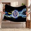 Leicester City Personalized Fleece Blanket With Football Logo, Custom Name Text Soft Warm Home Throw Blanket