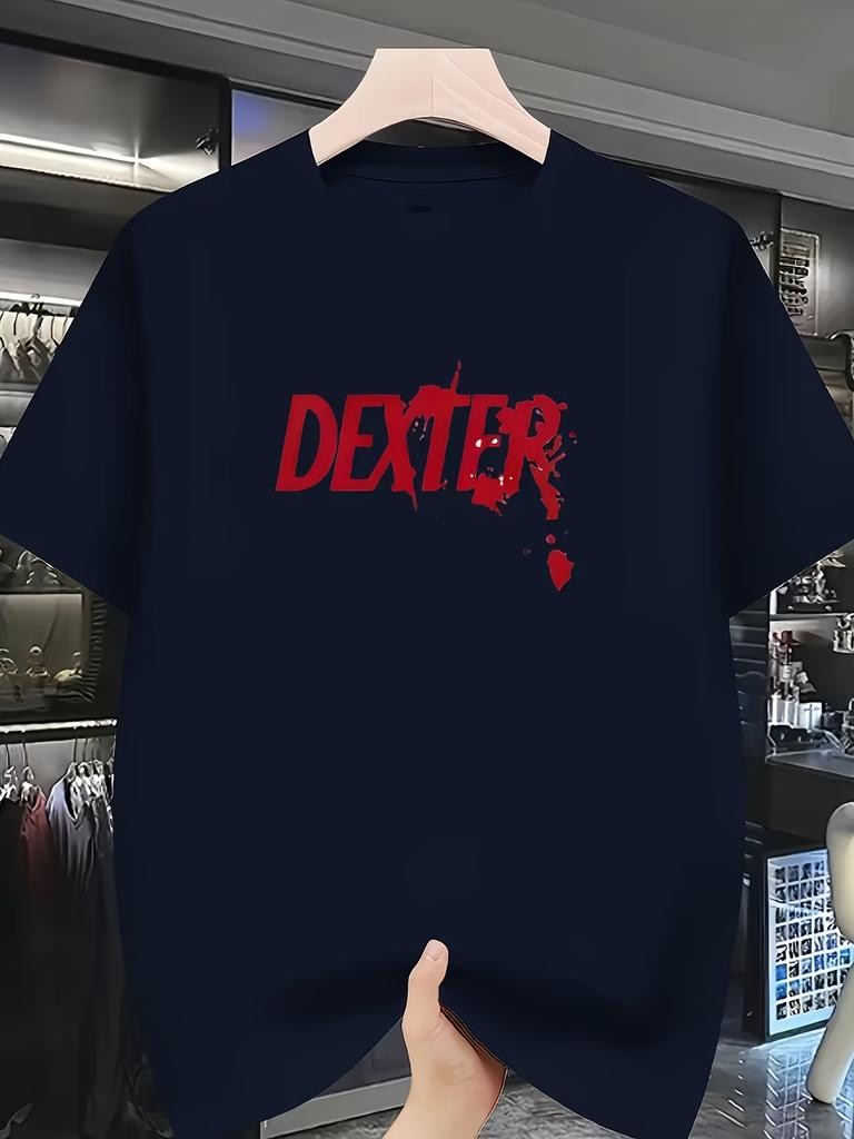 Neuheit Dexter Horrorfilm Stil Grafik T-Shirt Damen Unisex Baumwolle T-Shirt Sommer Frühling Übergroße Oberteile Streetwear Harajuku Rundhals