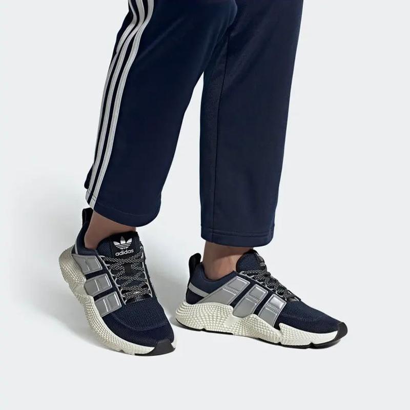 Adidas Originals Prophere V2 Fabric Comfortable Versatile Non-Slip Low-Top Lifestyle Casual Shoes Unisex Sneakers Blue Silver White FW4264