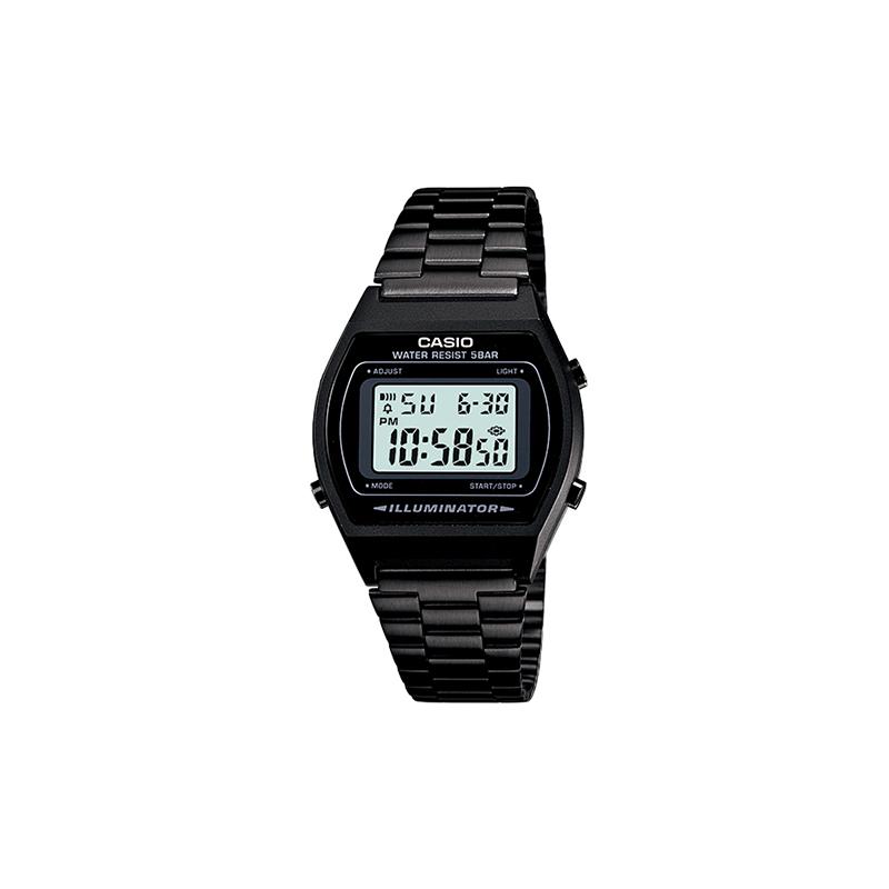 

Casio Classic Retro Fashion Simple LCD Display Square Dial Sport Waterproof Quartz Movement Stainless Steel Strap Japanese and Korean Watch B640WB-1A чорний