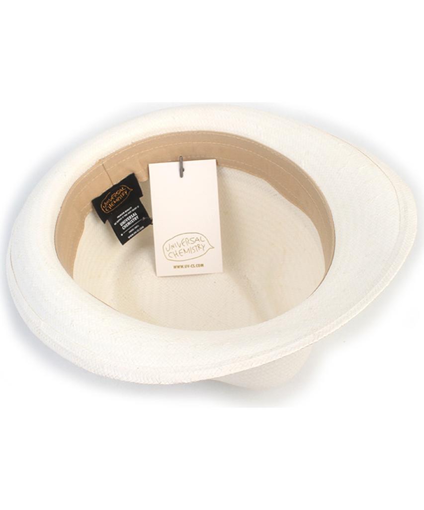 Yunibeosyeolkemiseuteuli Bu Gentle Line White Fedora Summer Hat