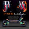 Monopattino Elettrico X5 6000W60V40AH con Doppia Sospensione Ammortizzata Velocità Massima 95KM/H 11 Pollici Off-road