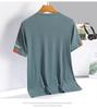 Ice Silk Men's Quick-Dry Short Sleeve T-Shirt, High Elastic, Breathable, Summer 2023 Casual Loose Fit Sports Top