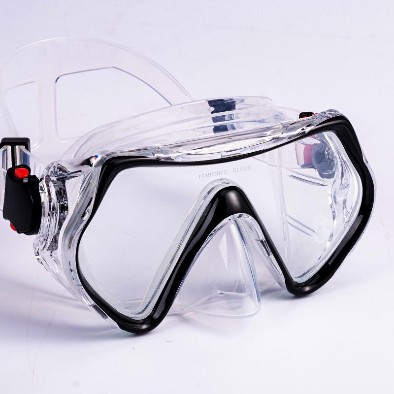 Unisex Large-Frame Diving Mask - Fashionable, HD, Anti-leak, Waterproof Snorkeling Gear