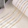 1m Stainless Steel Welding Chain Golden/Steel Flat Round Ring Chain for DIY Jewelry Bracelet Necklace Choker Making Accessories