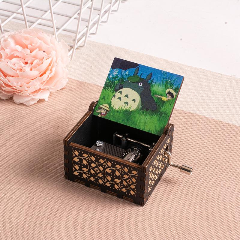 Dřevěná hudební skříňka Totoro Miyazaki – Valentýnský/Narozeninový dárek pro ni