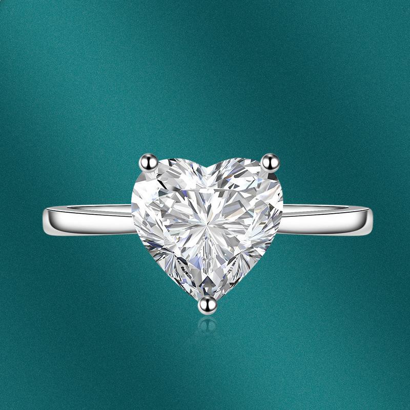 Sace Gems Anel clássico de liga de cobre com zircão, joia feminina, promessa de casamento, presente de festa