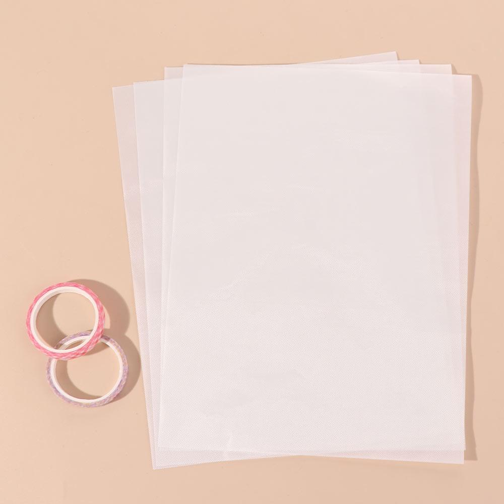 4PCS Light Transmission Ironing Sheets for Fuse Beads Melting Beads Baking Cloth Fusion Beading