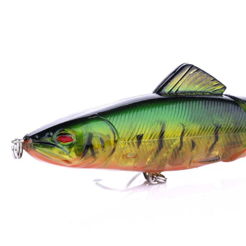 13CM17GMulti-section artificial lure bait4No. Hook with Sound Bead Hard Bait Fake Bait Fishing Gear Fish Bait