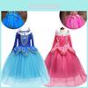 Bellissimo Vestito Cosplay Principessa Aurora per Bambina, Realizzato Artigianalmente, per Occasioni Speciali