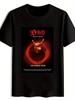 Svart T-skjorte med Vintage Rockband Grafikk - "Dio Returns" Verdensturné Design