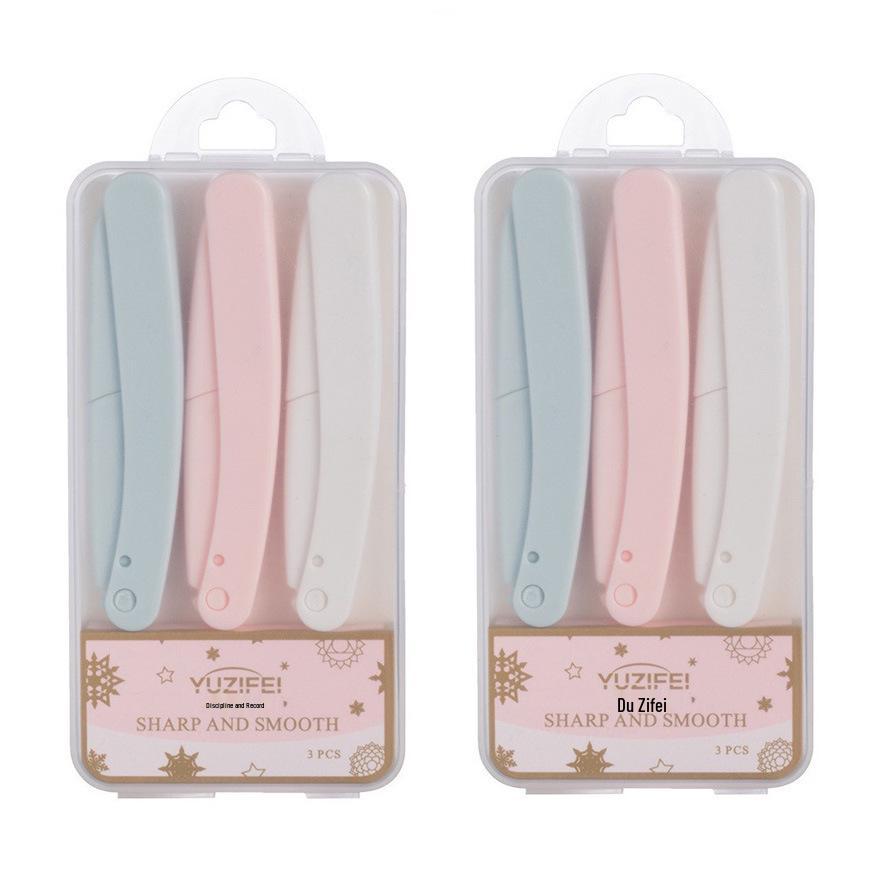 Safe Foldable Eyebrow Razor - Anti-Scratch Shaving & Trimming Tool for Beginners