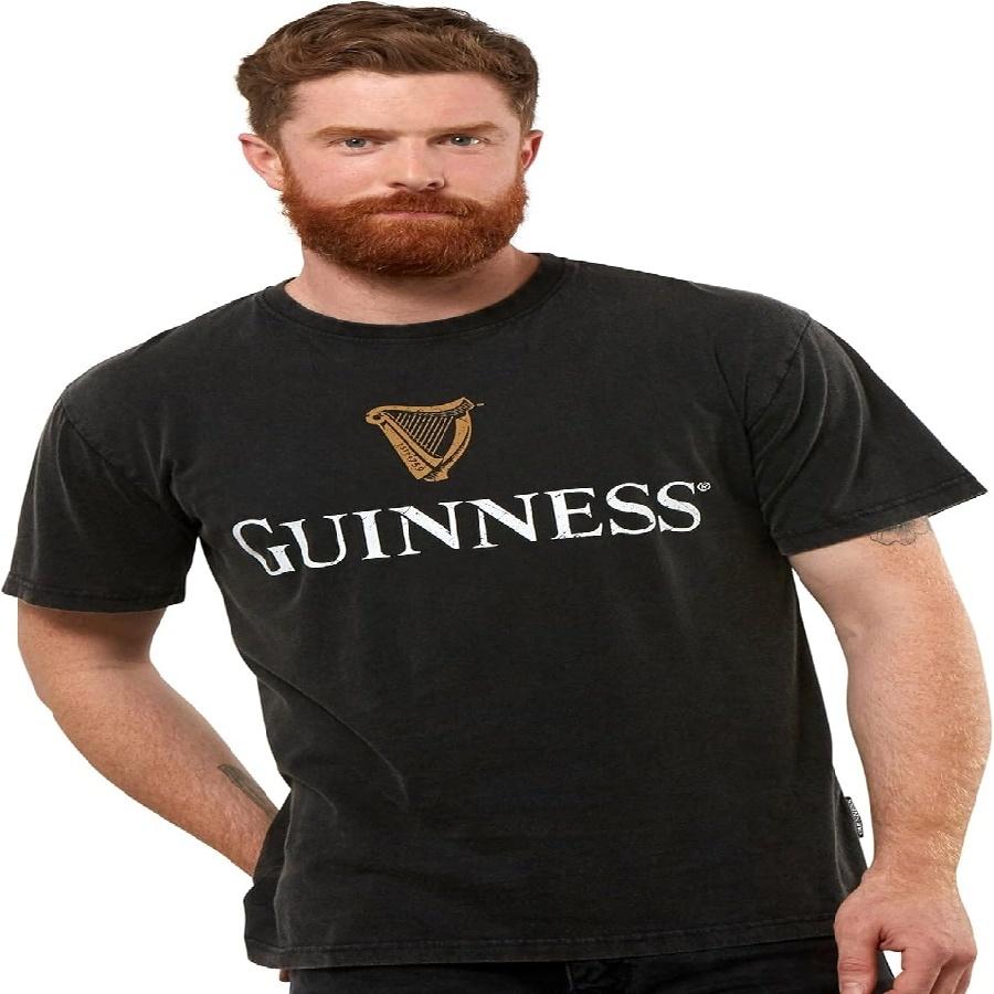 

Футболки Guinness Harp Premium Irish Beer для мужчин _ Мужские винтажные рубашки с логотипами алкоголя _ Подарки с пивом из Ирландии S чёрный
