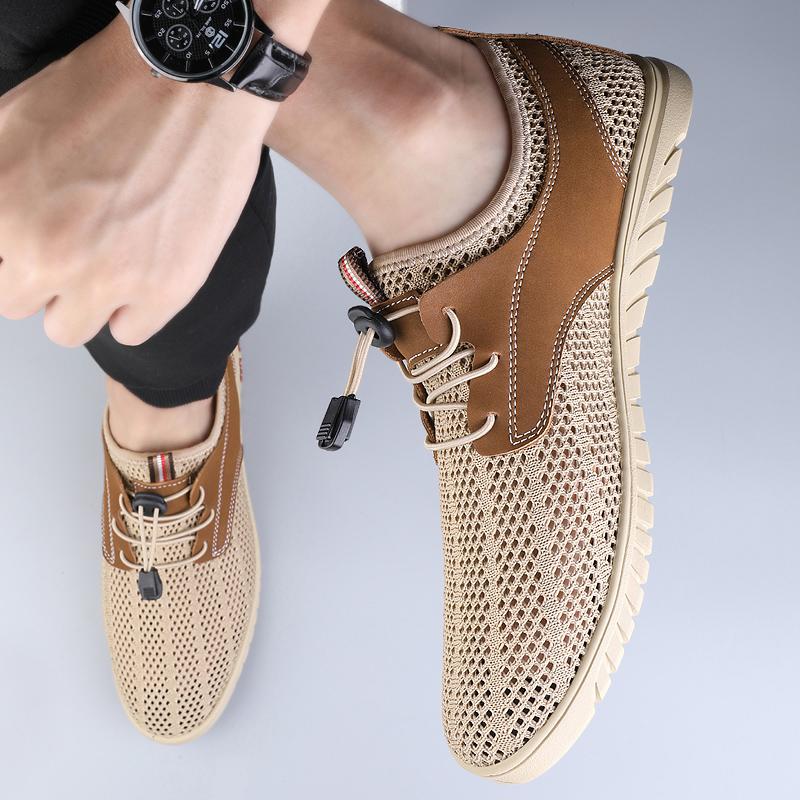 Mode Neue Herren-Sneaker Hohe Qualität Atmungsaktives Mesh Freizeitschuhe für Herren Schuhe Leichtgewicht Komfort Walking Vulkanisierte Fahrschuhe