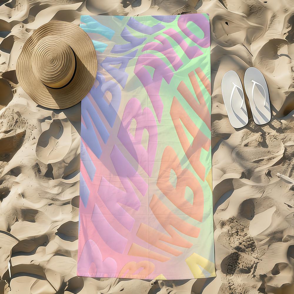 B-BimbaES Fashion Towel Beach Towel Oversized Quick Dry Towel Absorbent Soft Swim BeachTowels for Men Women