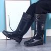 Water Shoes Men's High Tube Rain Shoes Long Tube Thickened Bottom Anti-special Labor Protection Bottom Water Boots Rain Boots Rubber Shoes