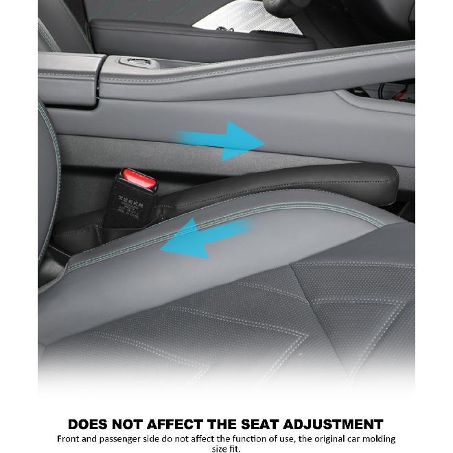 Seat Gap Filler Universal for Car SUV Truck Fit Organizer Fill Black leather New