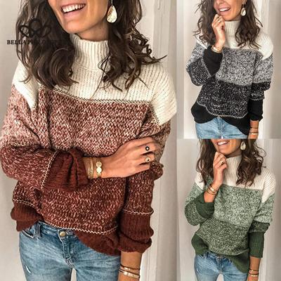 Autumn Winter New Women Fashion Thickened Knitted Sweater Casual Fashion Loose Elegant Sweater