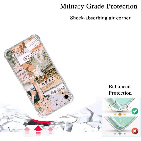 

Peachy Christian Quotes Aesthetic Case Compatible with iPhone XR, Hippie Vintage Vibe Case for iPhone XR, Trendy Unique Design TPU Bumper Cover Case