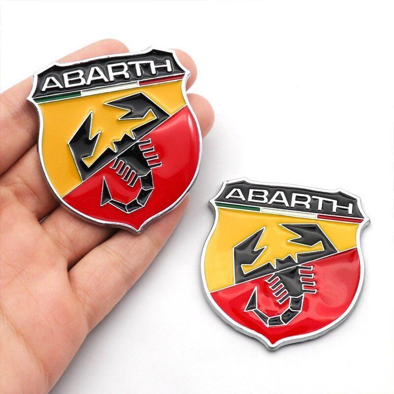 1pcs Car 3D Scorpion Logo Sticker Fashion Personalized Badge Decoration Accessories For Fiat- Abarth- 124 500 595 1100 Stilo Punto
