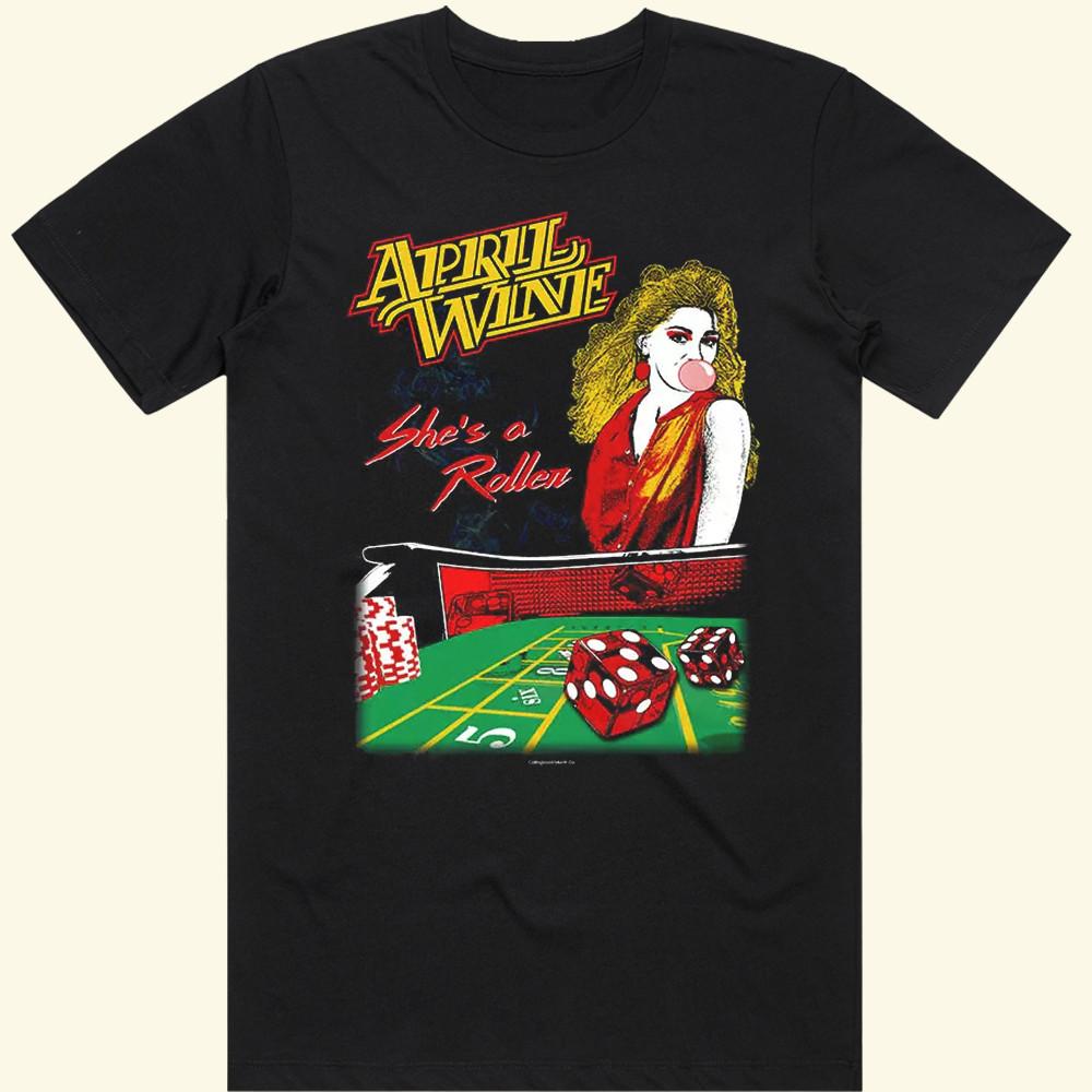 April Wine Band She Is A Roller T Shirt Full Size S-5XL Unisex T-Shirt XXXXL