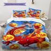 Biancheria da letto con motivo Son Goku, Set piumone Copripiumone Federa Regalo di compleanno per la casa (1 * copripiumino + 2 * federa, senza nucleo)