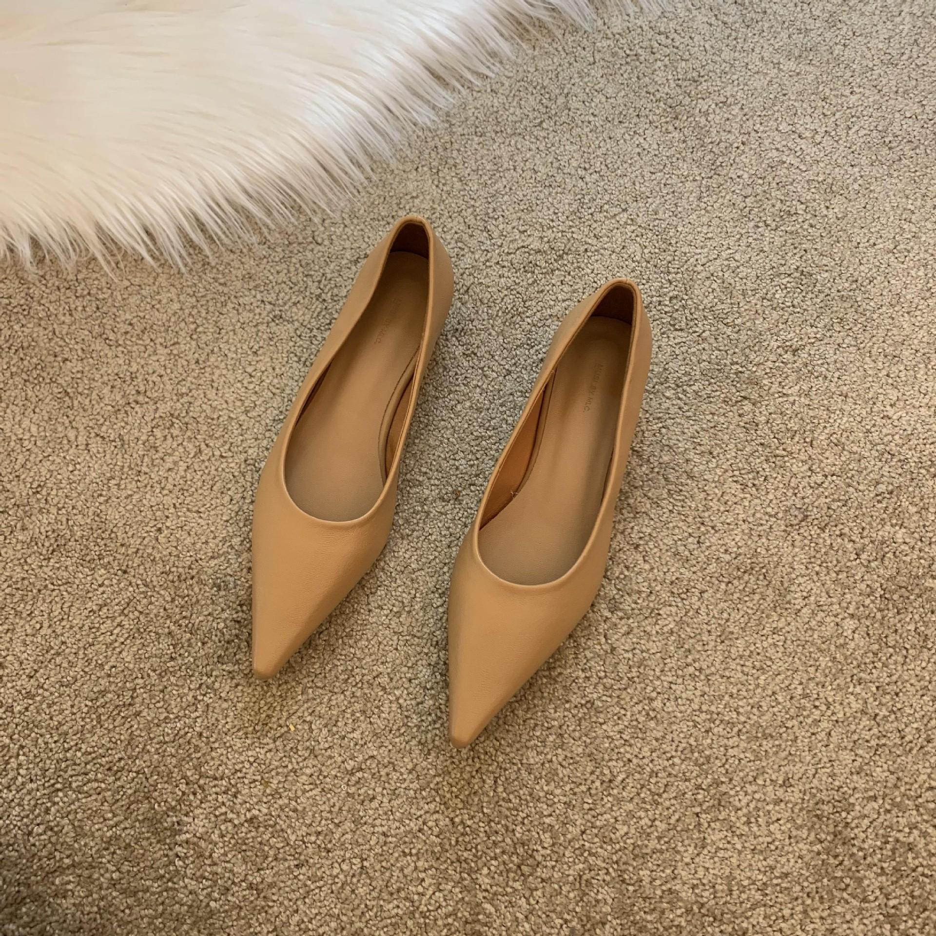 

2024 Мягкие удобные женские туфли Новые сказочные мягкие кожаные туфли на плоском каблуке Бабушкины туфли Al-lmatch Маленькие кожаные туфли Mujer 39 абрикосовый