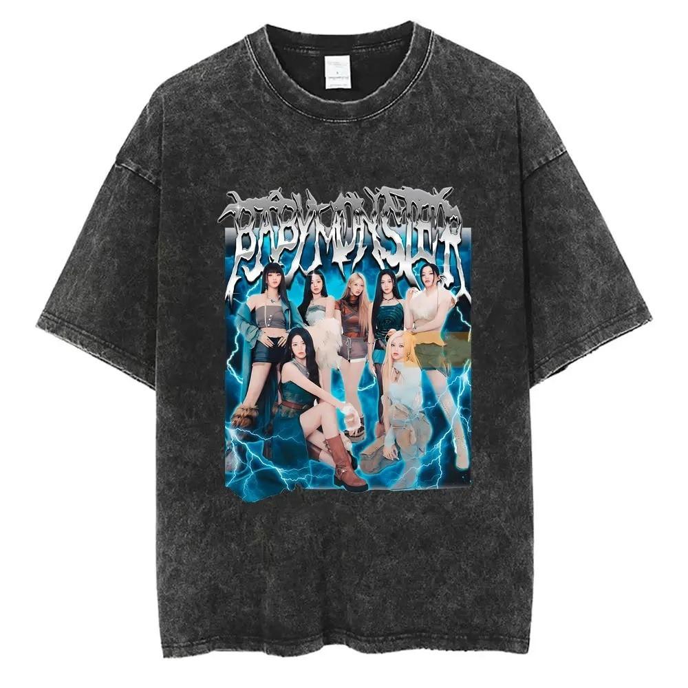 Babymonster Hello Monsters World Tour Vintage T Shirt Oversized L