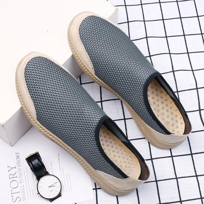 Fashion Hollow Out Men Casual Shoes Breathable Male Mesh Loafers Non-slip Super Light Flats Cool Summer Shoes Lightweight Driving Shoes
