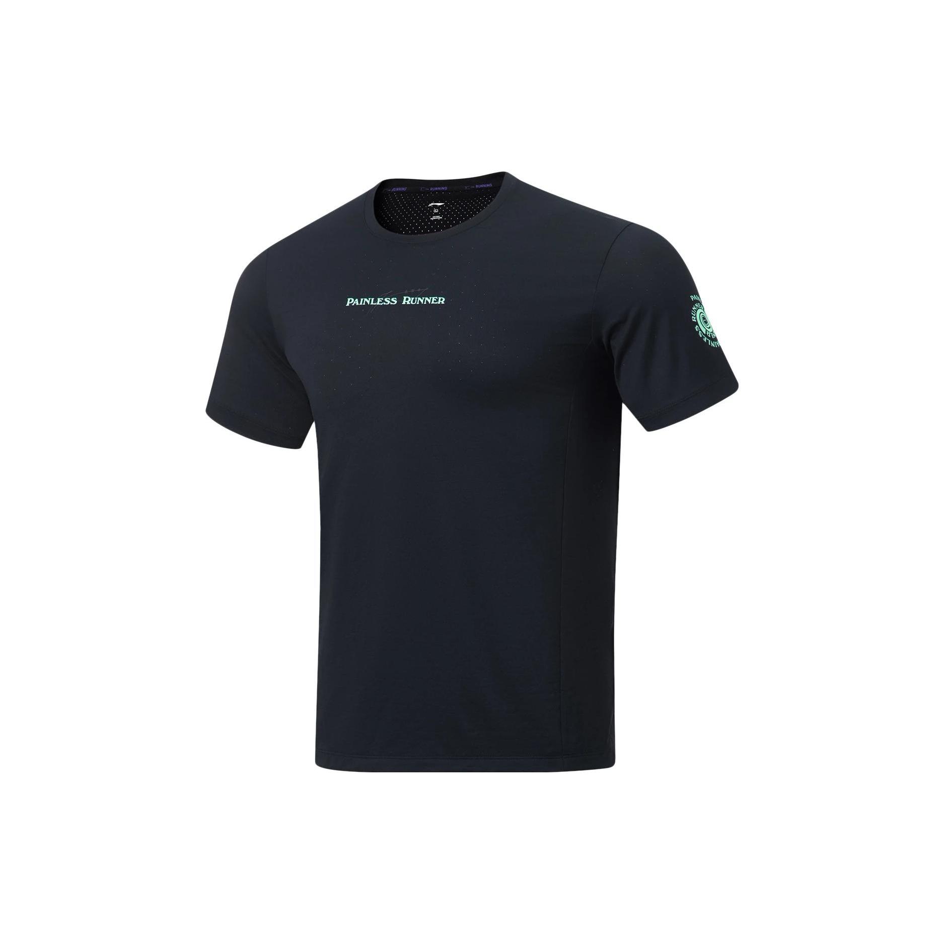 Li-Ning Lifestyle Sport Running Tee  Black  Men s ATST515-1 M