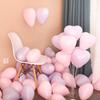 50Pcs Latex Balloons Inflatable Explosion-proof Versatile Decorative Reusable Scene Layout Candy Color Round Heart Balloons Happy Birthday Party