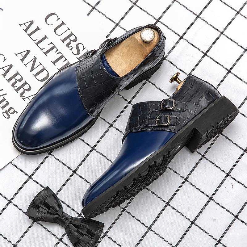Fashion Elegantes Men's Casual Leather Oxford Shoes Comfortable Formal Dress Footwear Fashion Male Derby Shoes Leisure Walk Derby Shoes
