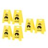 6PCS Dog Vomit Caution Sign Printed Funny Pet Vomit Warning Sign for Yard Home Office Remind Decoration