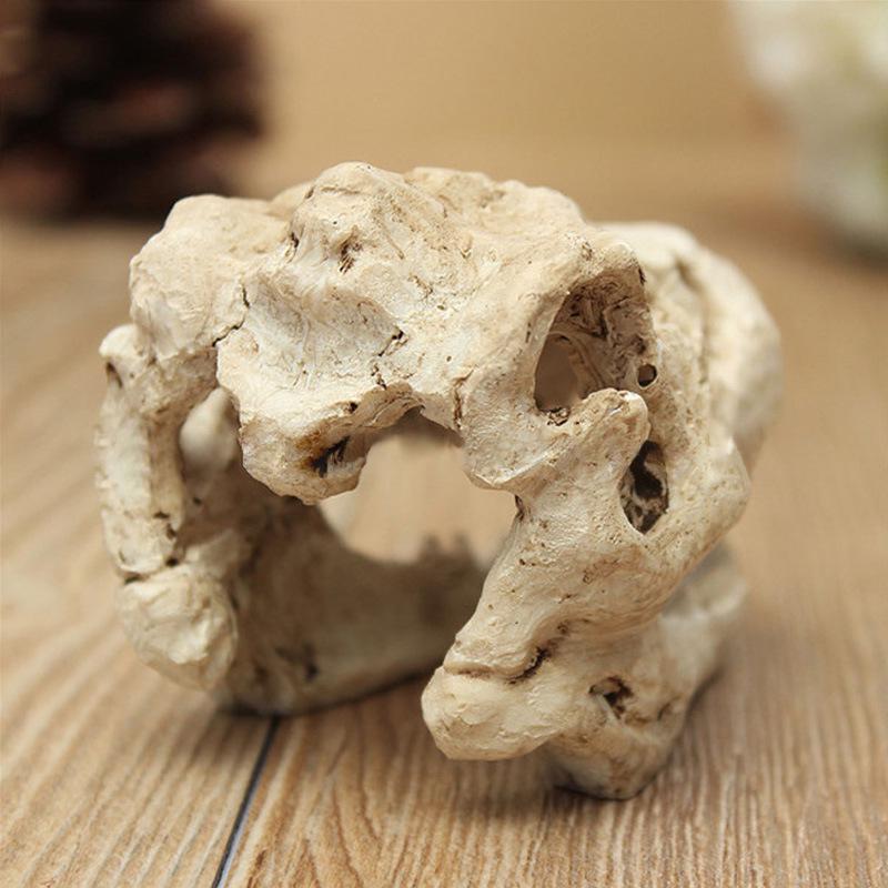 Dinosaur Skull Aquarium Ornament, Resin Water Plant Decor MB9-16