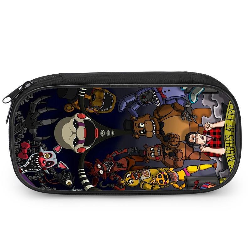 Five Nights At Freddys Pencil Case Kids Stationery Box Pen Storage Bag Boy Gift
