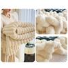 Plush Nap Blanket 200x150cm Bed Sheet Cover Blanket Simple Faux Rabbit Fur Blanket  Living Room