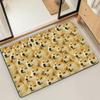 Doge funny Emoticon S-Shiba M-Meme Microfiber Decorative Versatile Flannel Floor Bath Door Mat Quick Dry Absorbent Non-slip Sole