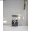 Récipient en verre Couvercle en liège 9,5cm Hauteur 16,5cm