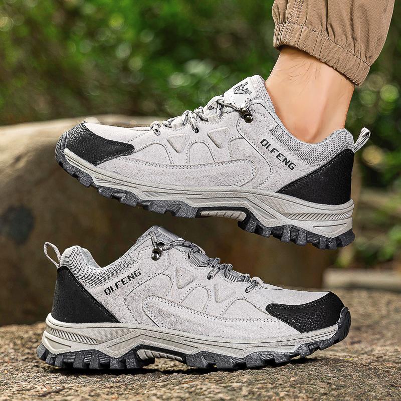 Outdoor Hiking Shoes Women Lace-up Anti-slip Shock-absorbing Low-top Men Shoes Women Flat Breathable  Casual Sports Shoes Men