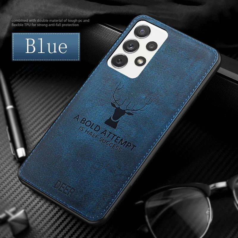 Deer Patterned Hard Cover for Samsung Galaxy S24 S23 S22 S21 S20 Ultra Plus FE A55 35 25 15 72 71 70 54 52 51 34 32 Phone Case