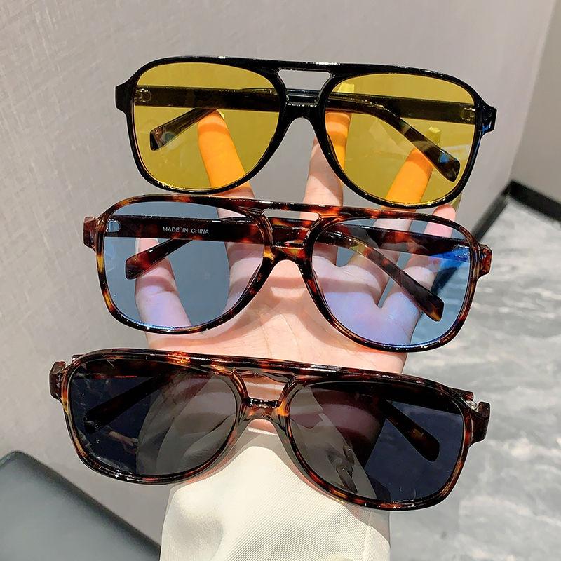 Comfortable Durable High Quality Designer Style Stylish Retro Oversized Square Shaped Female Women Sun Glasses