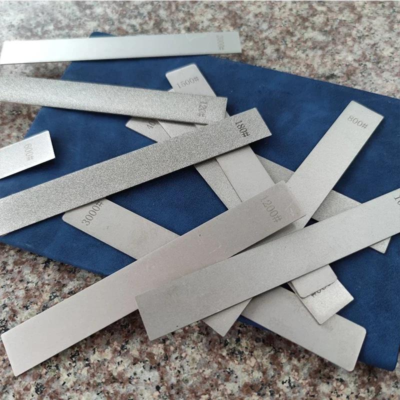 Professional Diamond Sharpening Stone Grit 150-3000# Whetstone Knives Open the Blade Tool DIY Woodwork Accessories Kitchen 2PCS