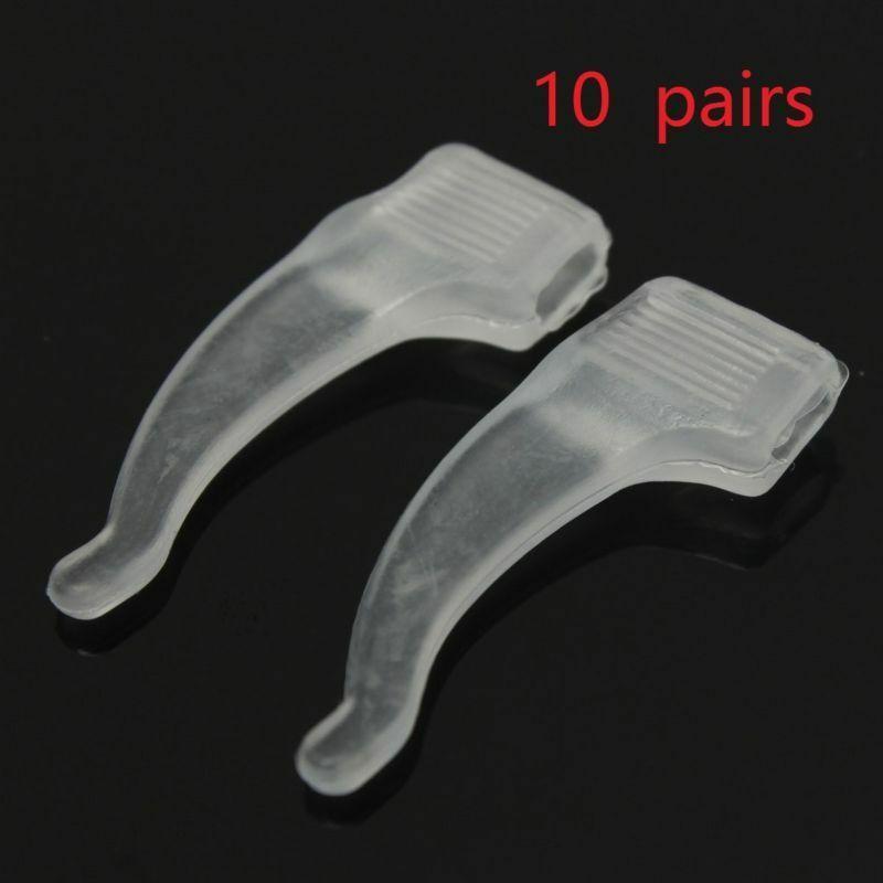 20pcs Anti-slip Silicone Ear Grip Glasses Ear Hook Eyeglasses Leg Stopper Bracket Fastener Accessories Temple Tip Eyewear Holder