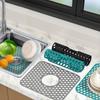 Silicone kitchen dishwasher hollow sink mat, multifunctional kitchen non-slip mat