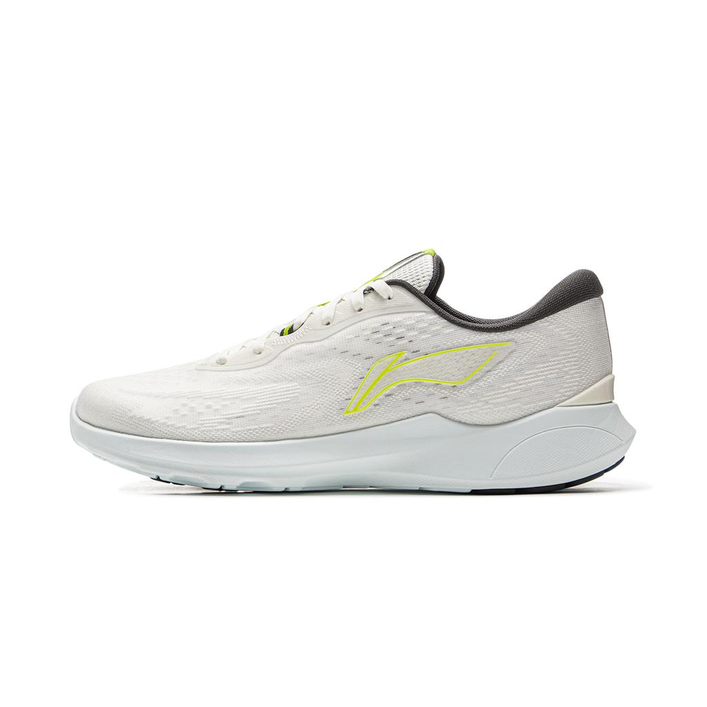 New LiNing Qingyi Cushioning, Slip Resistant, Lightweight Low Top Running Shoes Men's Ivory ARSV029-3
