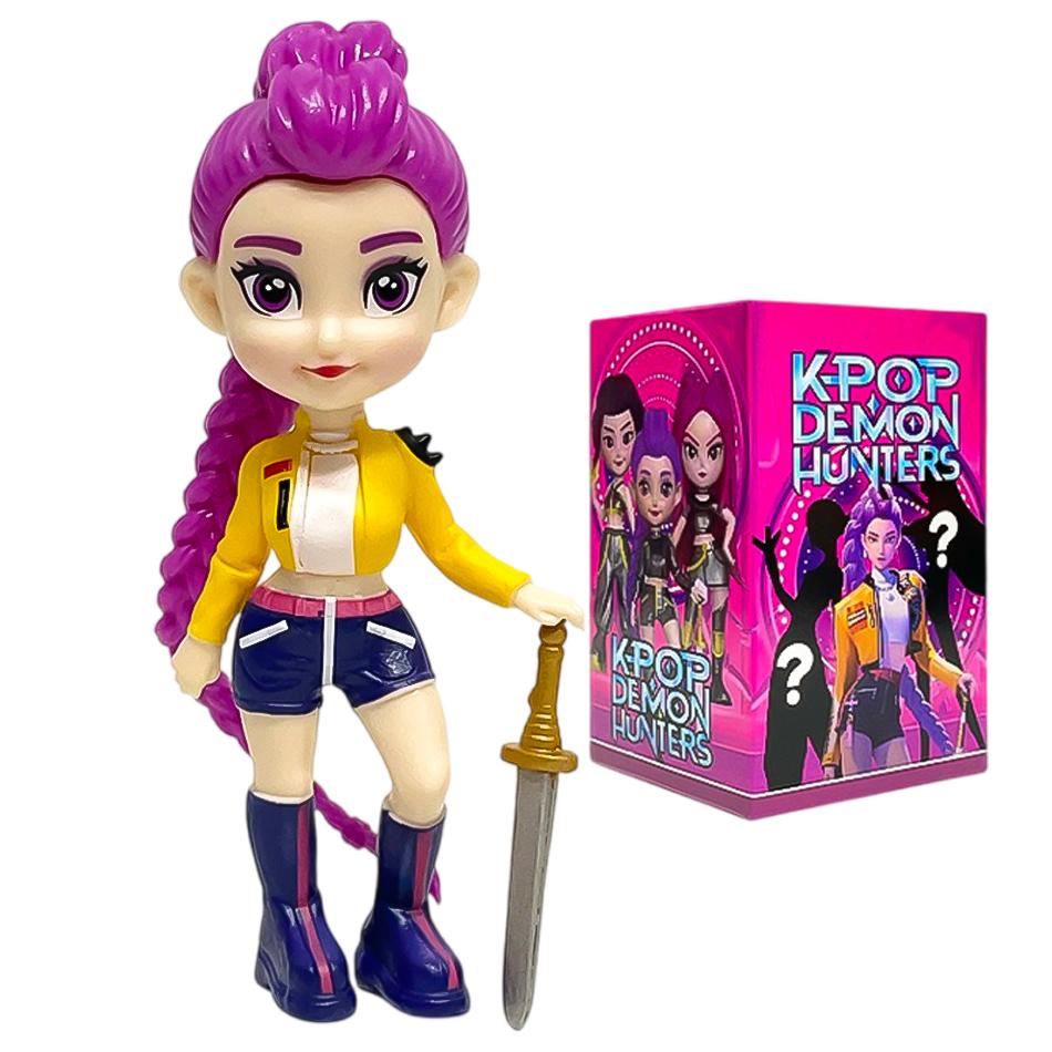 1-6pcs Kpop Devil Hunter Blind Box Disassembly Fun Blind Bag Small Statue Peripheral Model Desktop Blind Box Decoration Gift