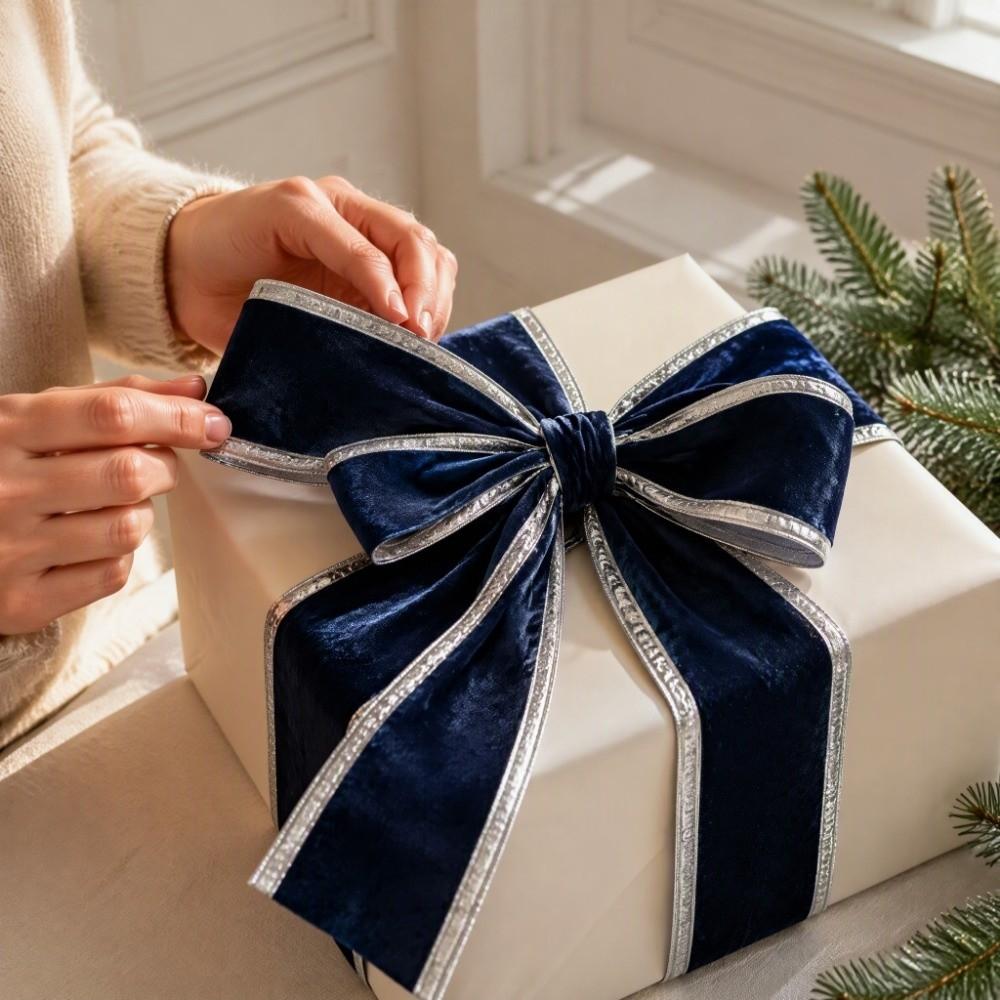 10cm Weihnachts-Schleifenband Bastelband Schleife Dekoband Festliches Geschenkpapier