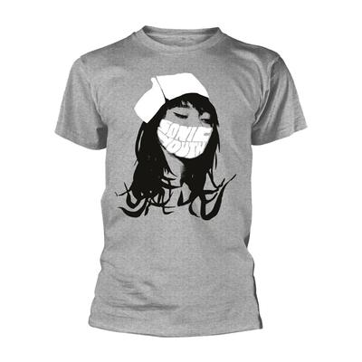 Offiziell lizenziert Sonic Youth Nurse Herren Grau 100% Baumwolle T-Shirt Herren T-Shirts Oberteil Sonic Youth Klassisches T-Shirt